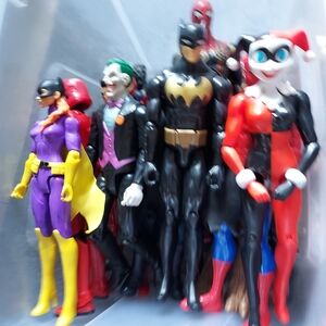 Vintage Superhero Action Figure Set 22 Pcs